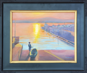 Fishing at Sunrise in Monterey