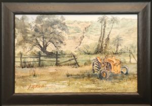 Orange Tractor on Flora's Farm