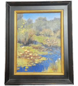 Larkin Valley Waterlilies by Victoria Galitzine, $625.00