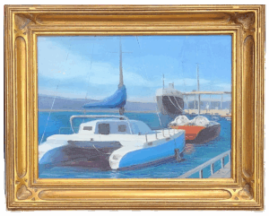Port of Redwood City by Douglas Woodman, $400.00