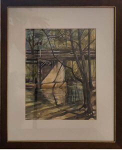 Carmel River, in the Shade by Elaine Goldstone, $450.00