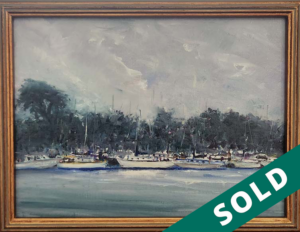 Elkhorn Slough Harbor by Al Shamble, $395.00