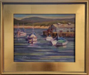 Monterey Wharf Reflections by Elizabeth May, $550.00