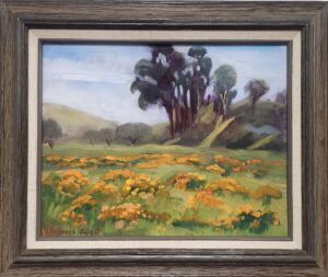 Poppies and Pasture by Suzanne Elliott, $450.00